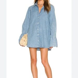 WeWoreWhat Denim Shirt Dress